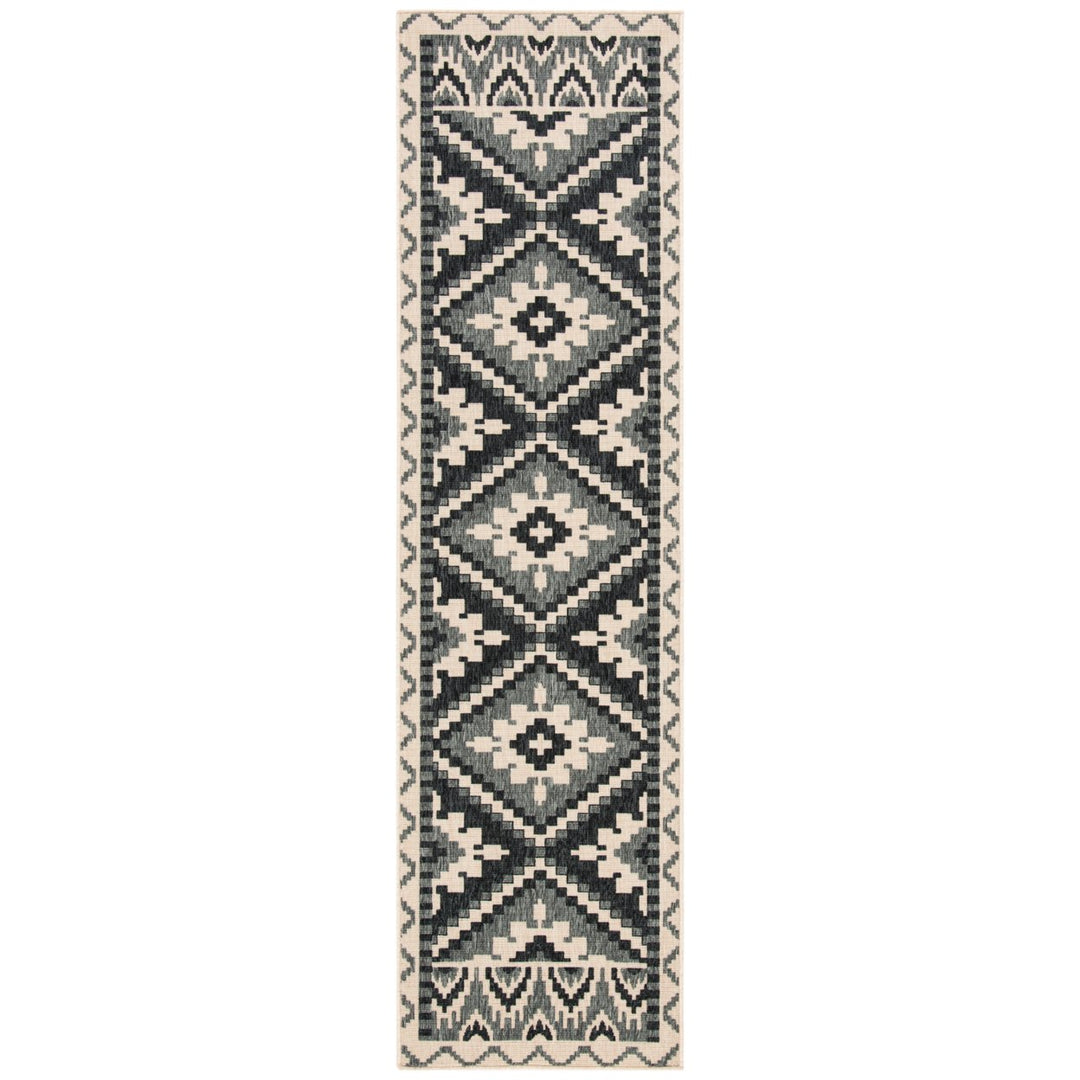 SAFAVIEH Outdoor VER096-3413 Veranda Beige / Grey Rug Image 1