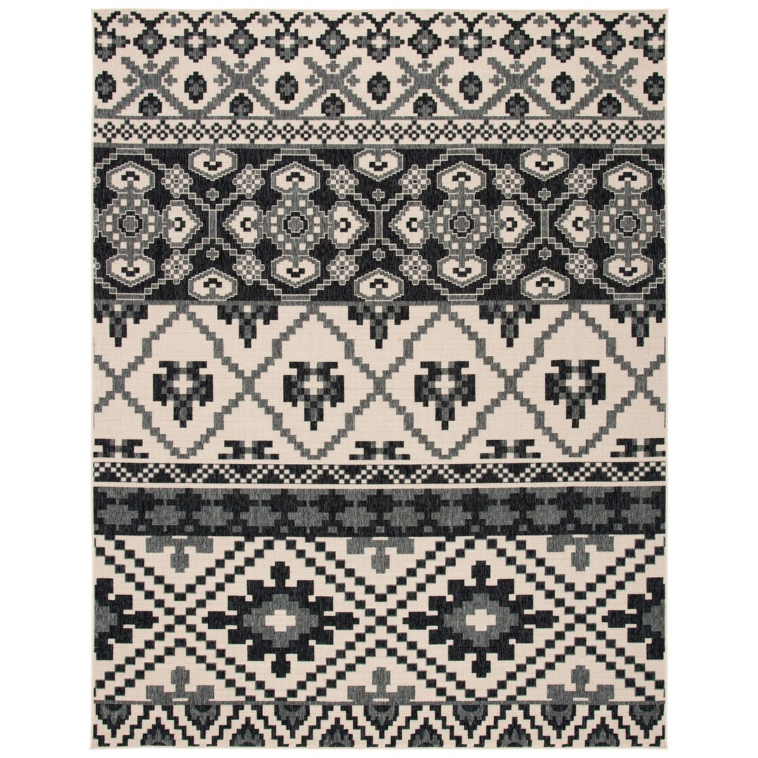 SAFAVIEH Outdoor VER097-3413 Veranda Beige / Grey Rug Image 1