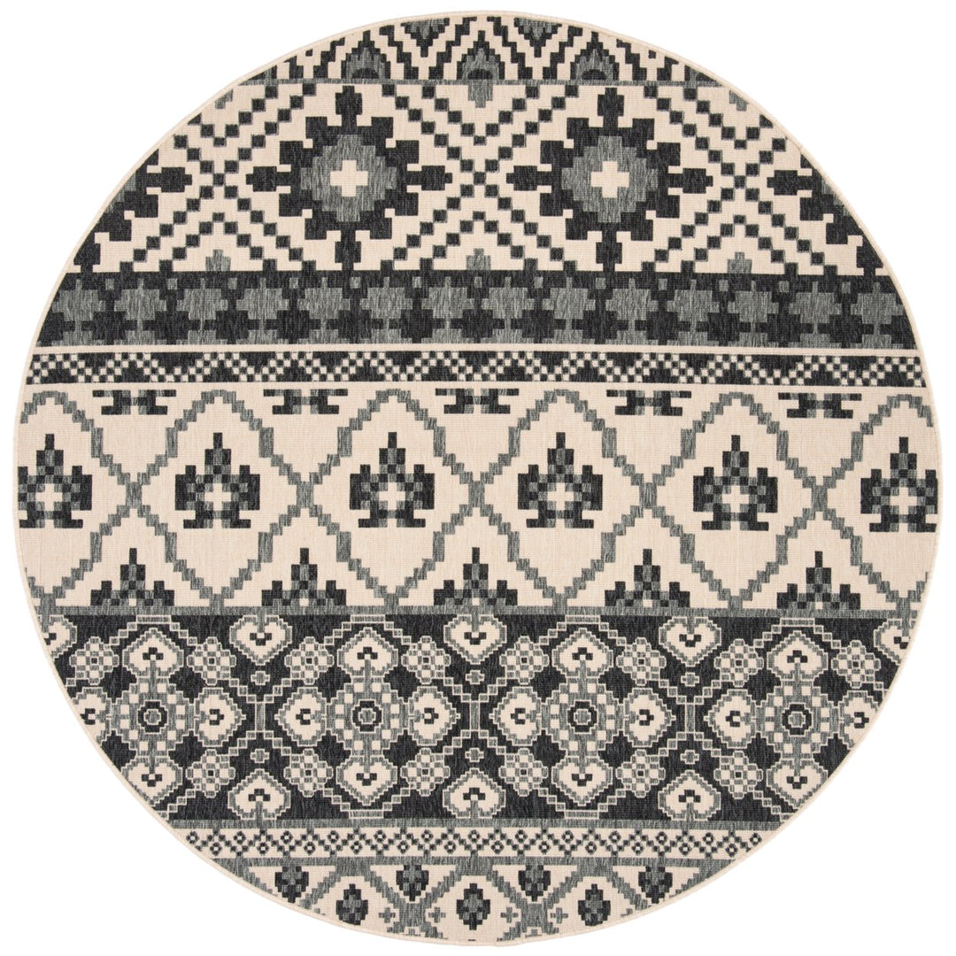 SAFAVIEH Outdoor VER097-3413 Veranda Beige / Grey Rug Image 1