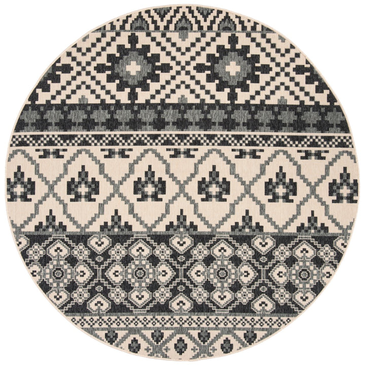 SAFAVIEH Outdoor VER097-3413 Veranda Beige / Grey Rug Image 1