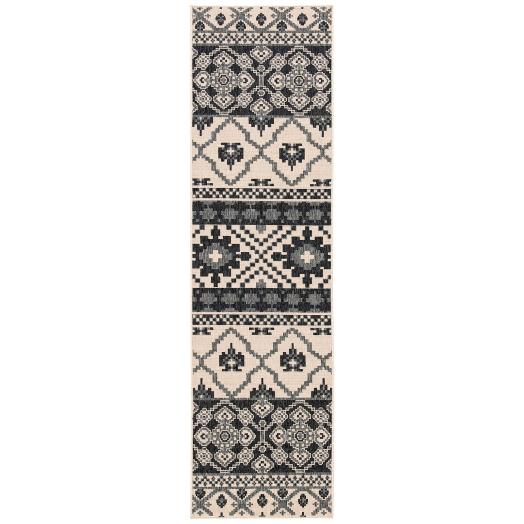 SAFAVIEH Outdoor VER097-3413 Veranda Beige / Grey Rug Image 1