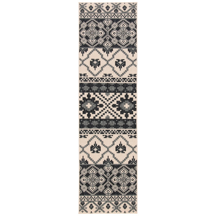 SAFAVIEH Outdoor VER097-3413 Veranda Beige / Grey Rug Image 1