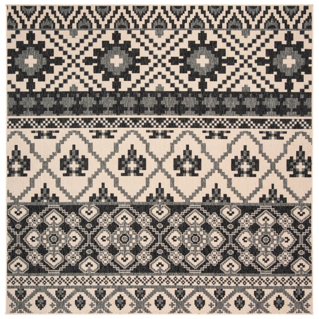 SAFAVIEH Outdoor VER097-3413 Veranda Beige / Grey Rug Image 1