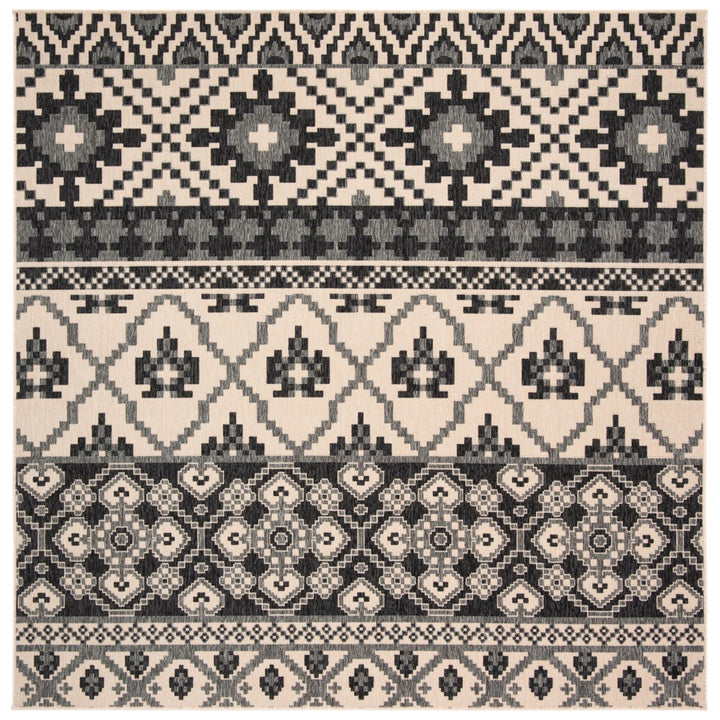 SAFAVIEH Outdoor VER097-3413 Veranda Beige / Grey Rug Image 1