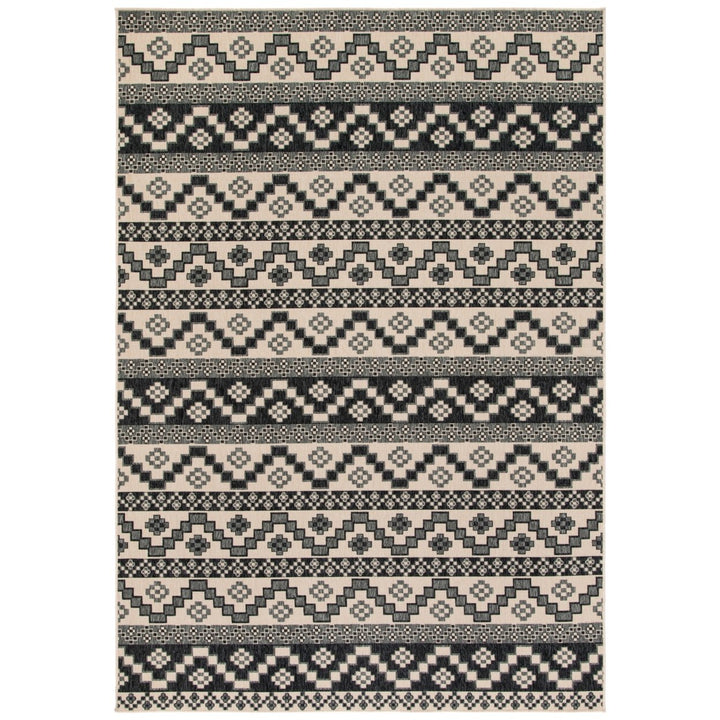 SAFAVIEH Outdoor VER095-3413 Veranda Beige / Grey Rug Image 1