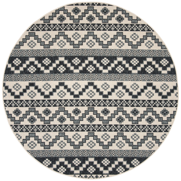 SAFAVIEH Outdoor VER095-3413 Veranda Beige / Grey Rug Image 5