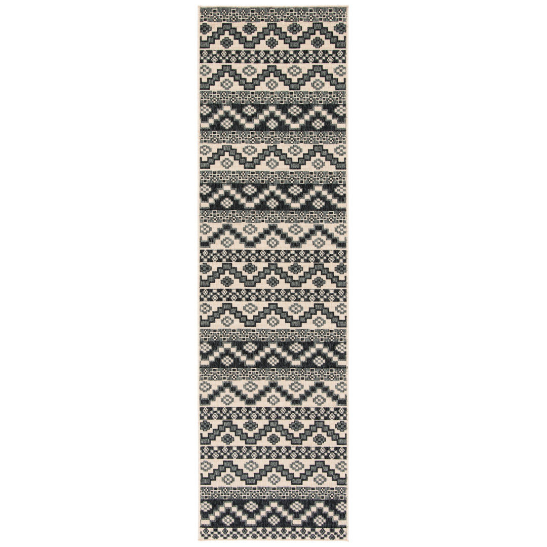 SAFAVIEH Outdoor VER095-3413 Veranda Beige / Grey Rug Image 6