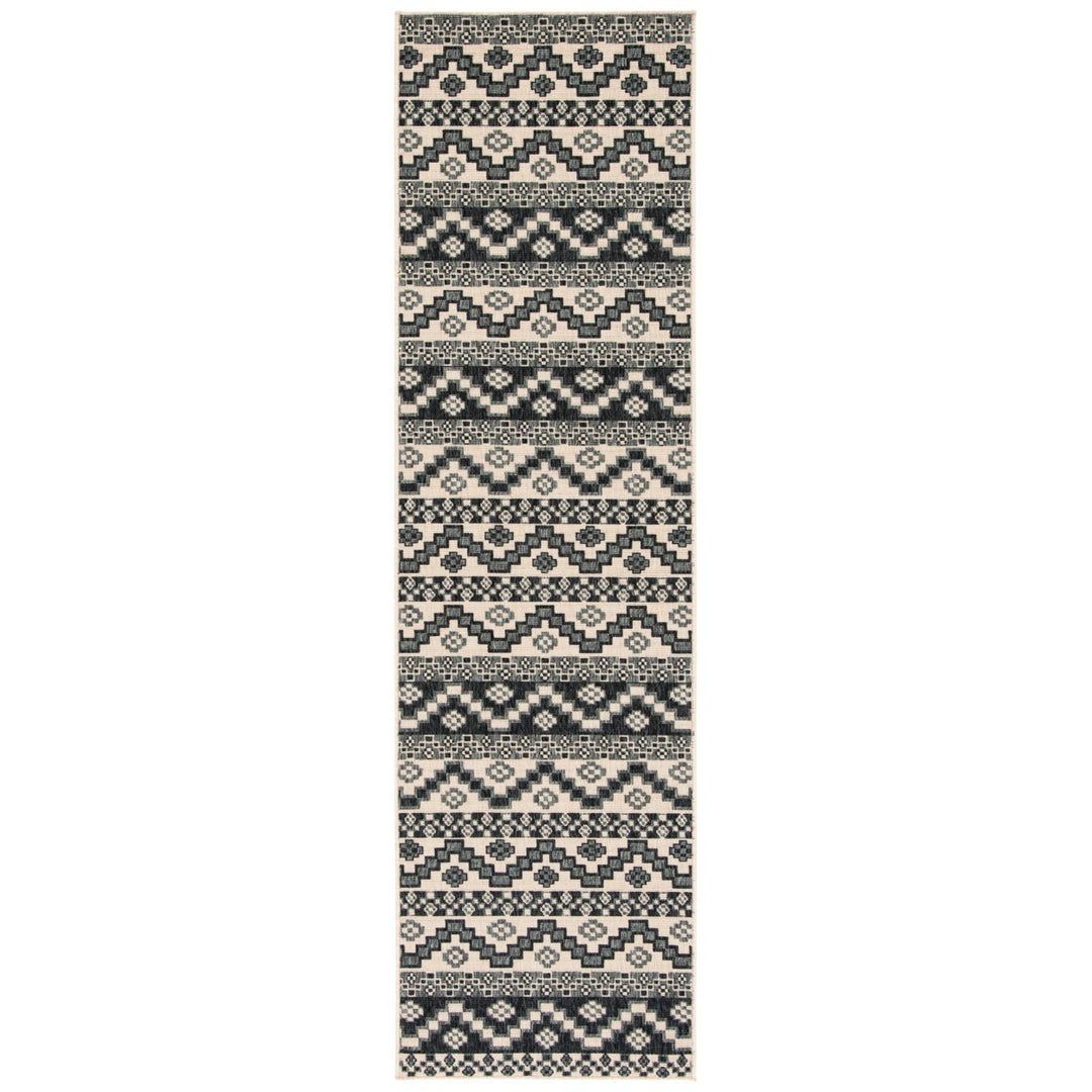 SAFAVIEH Outdoor VER095-3413 Veranda Beige / Grey Rug Image 1