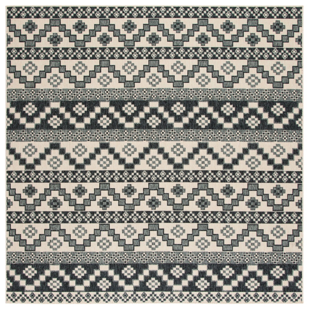 SAFAVIEH Outdoor VER095-3413 Veranda Beige / Grey Rug Image 7