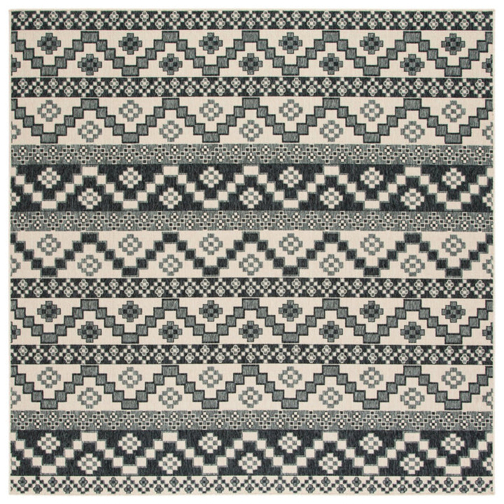 SAFAVIEH Outdoor VER095-3413 Veranda Beige / Grey Rug Image 1