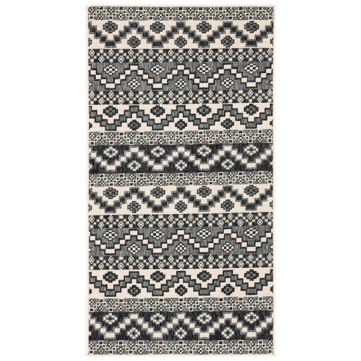 SAFAVIEH Outdoor VER095-3413 Veranda Beige / Grey Rug Image 11