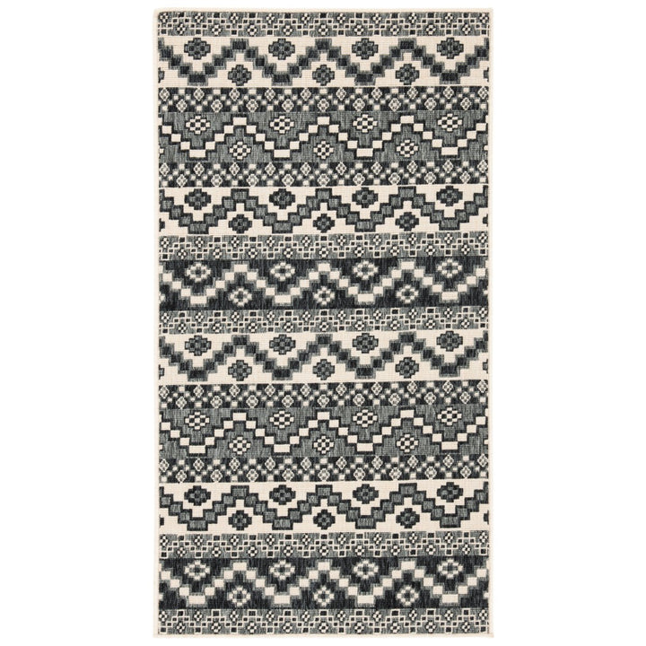 SAFAVIEH Outdoor VER095-3413 Veranda Beige / Grey Rug Image 1