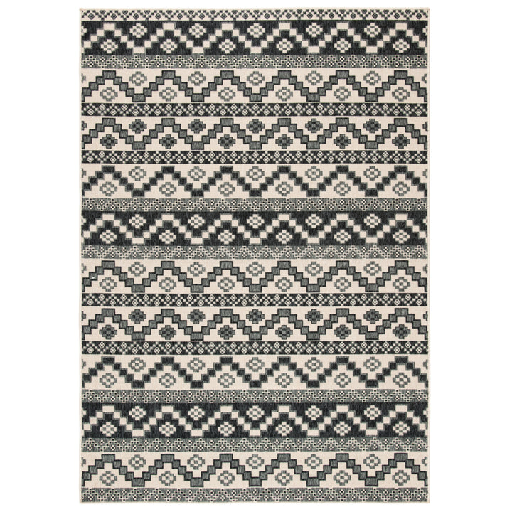 SAFAVIEH Outdoor VER095-3413 Veranda Beige / Grey Rug Image 12