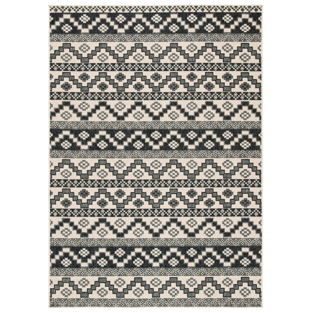 SAFAVIEH Outdoor VER095-3413 Veranda Beige / Grey Rug Image 1