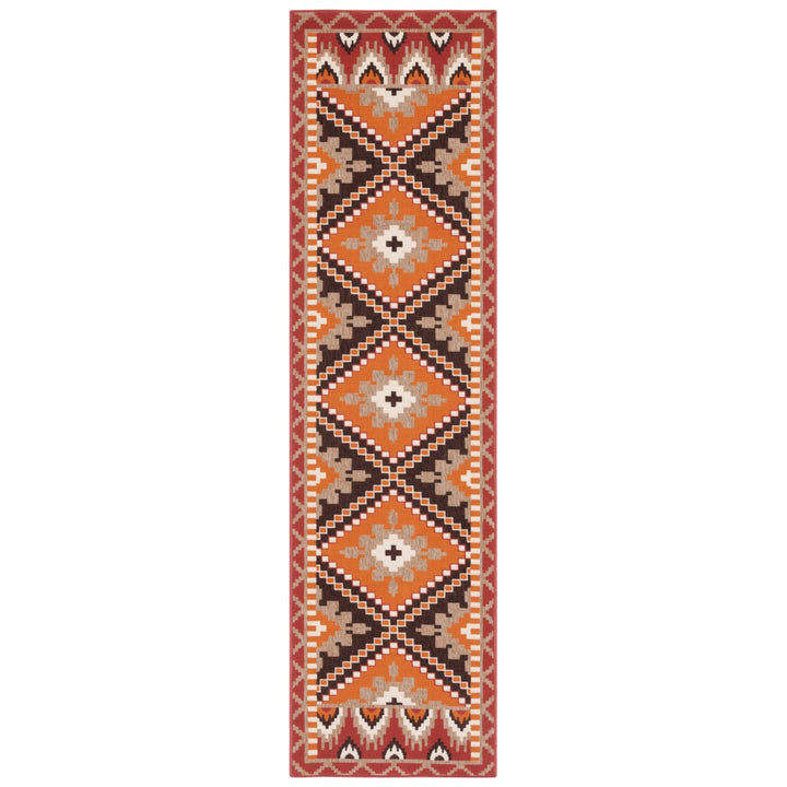 SAFAVIEH Outdoor VER096-0334 Veranda Collection Rust / Red Rug Image 1