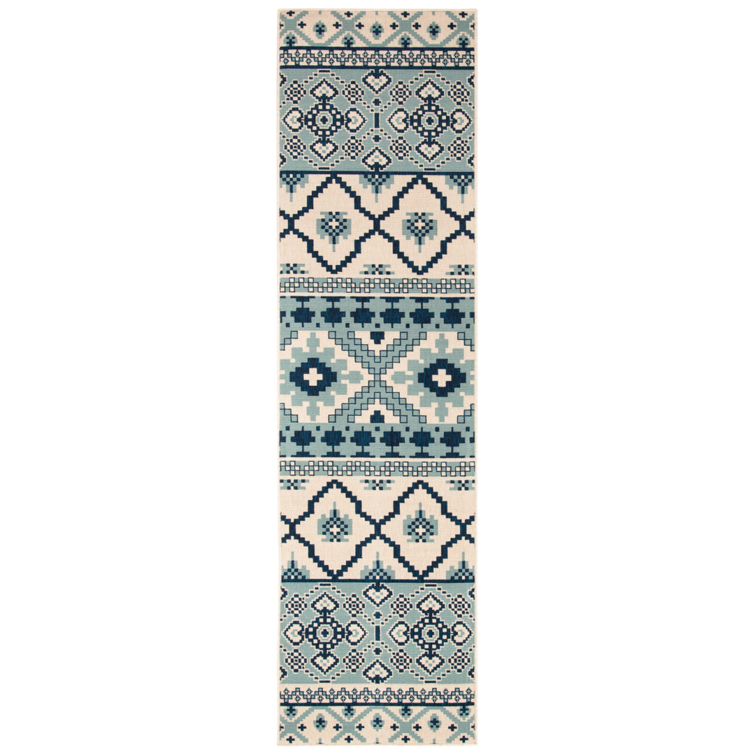 SAFAVIEH Outdoor VER097-3934 Veranda Turquoise / Blue Rug Image 5