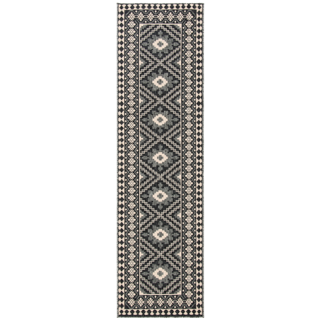 SAFAVIEH Outdoor VER099-0451 Veranda Ivory / Grey Rug Image 6