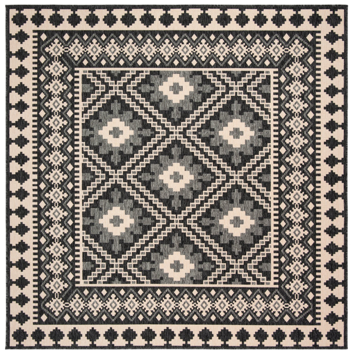 SAFAVIEH Outdoor VER099-0451 Veranda Ivory / Grey Rug Image 7