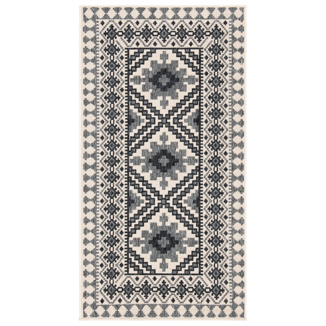 SAFAVIEH Outdoor VER099-0451 Veranda Ivory / Grey Rug Image 11