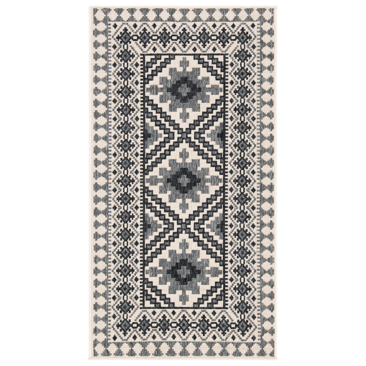 SAFAVIEH Outdoor VER099-0451 Veranda Ivory / Grey Rug Image 11