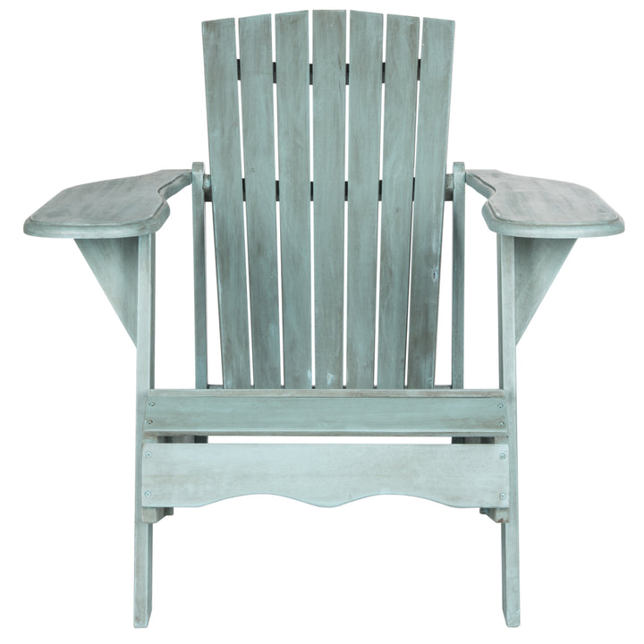 SAFAVIEH Outdoor Collection Mopani Chair Beach House Blue Image 1