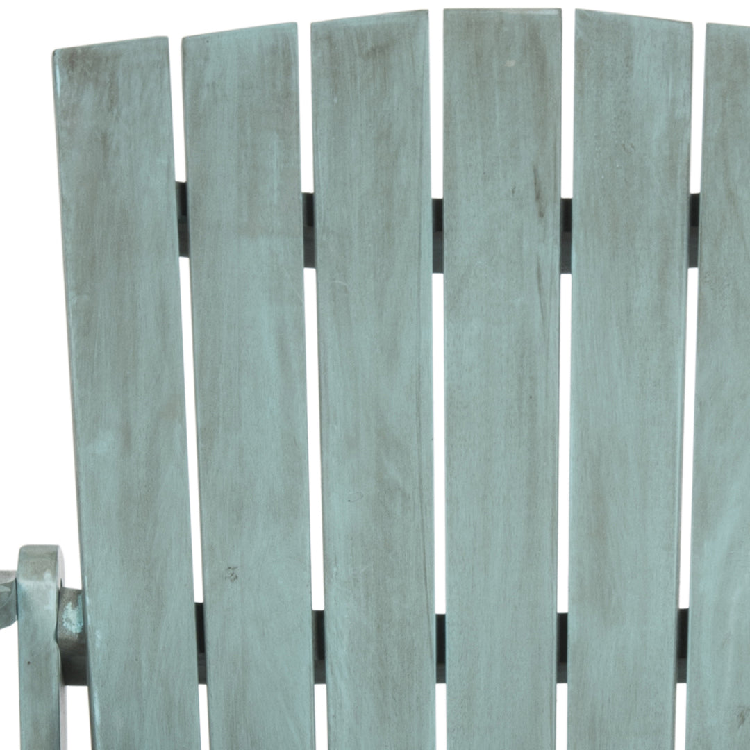 SAFAVIEH Outdoor Collection Mopani Chair Beach House Blue Image 4