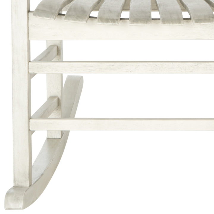 SAFAVIEH Outdoor Collection Shasta Rocking Chair White Wash Image 5