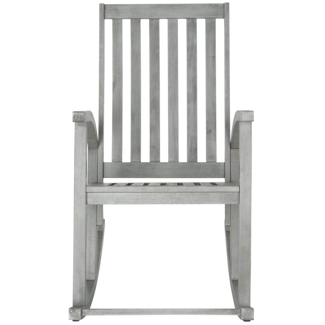 SAFAVIEH Outdoor Collection Clayton Rocking Chair Grey Wash Image 1