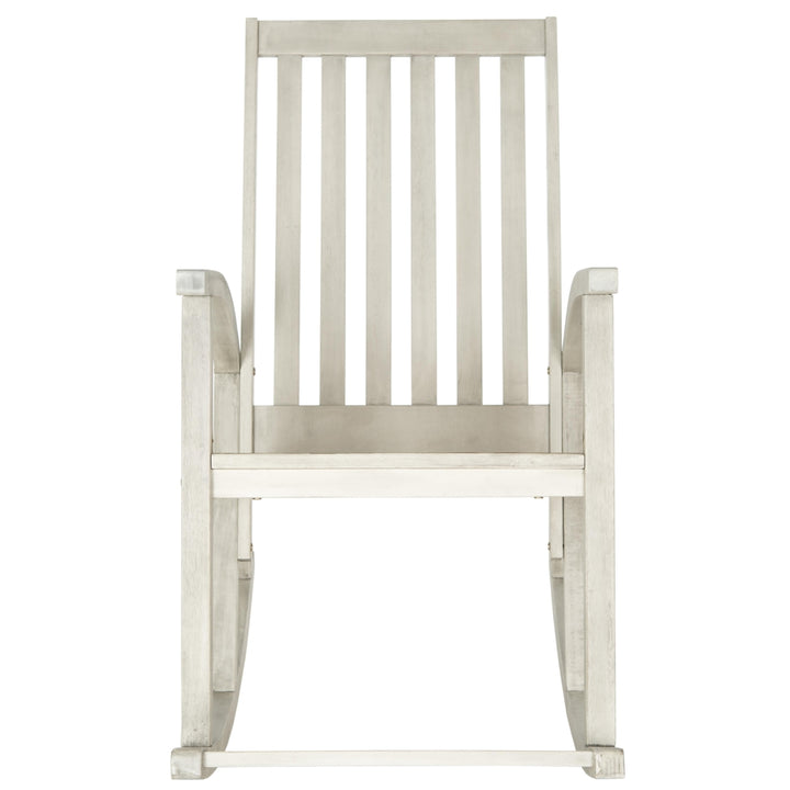 SAFAVIEH Outdoor Collection Clayton Rocking Chair White Wash Image 1