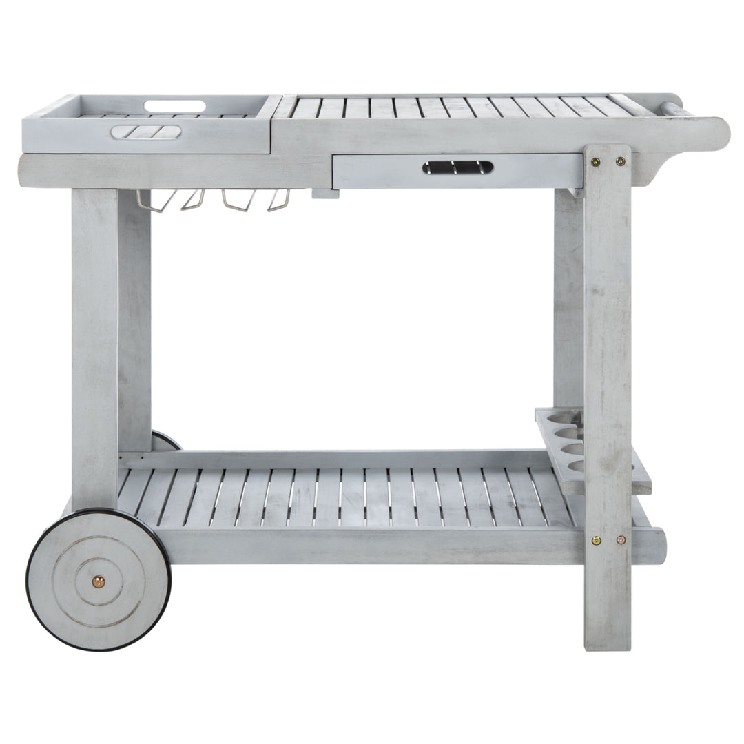 SAFAVIEH Outdoor Collection Orland Tea Trolley Grey Image 11