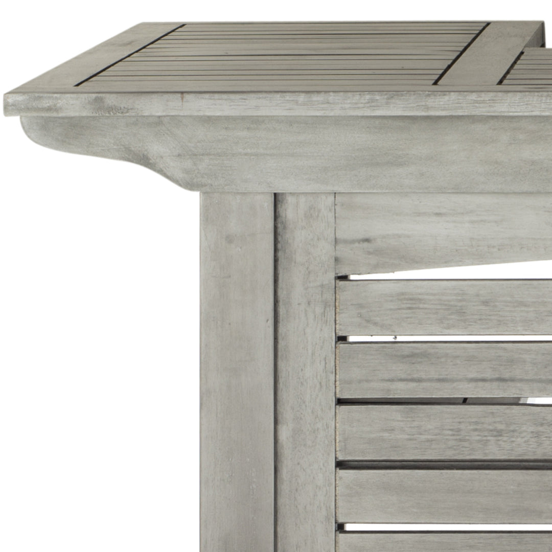 SAFAVIEH Outdoor Collection Monterey Bar Table Grey Wash Image 6