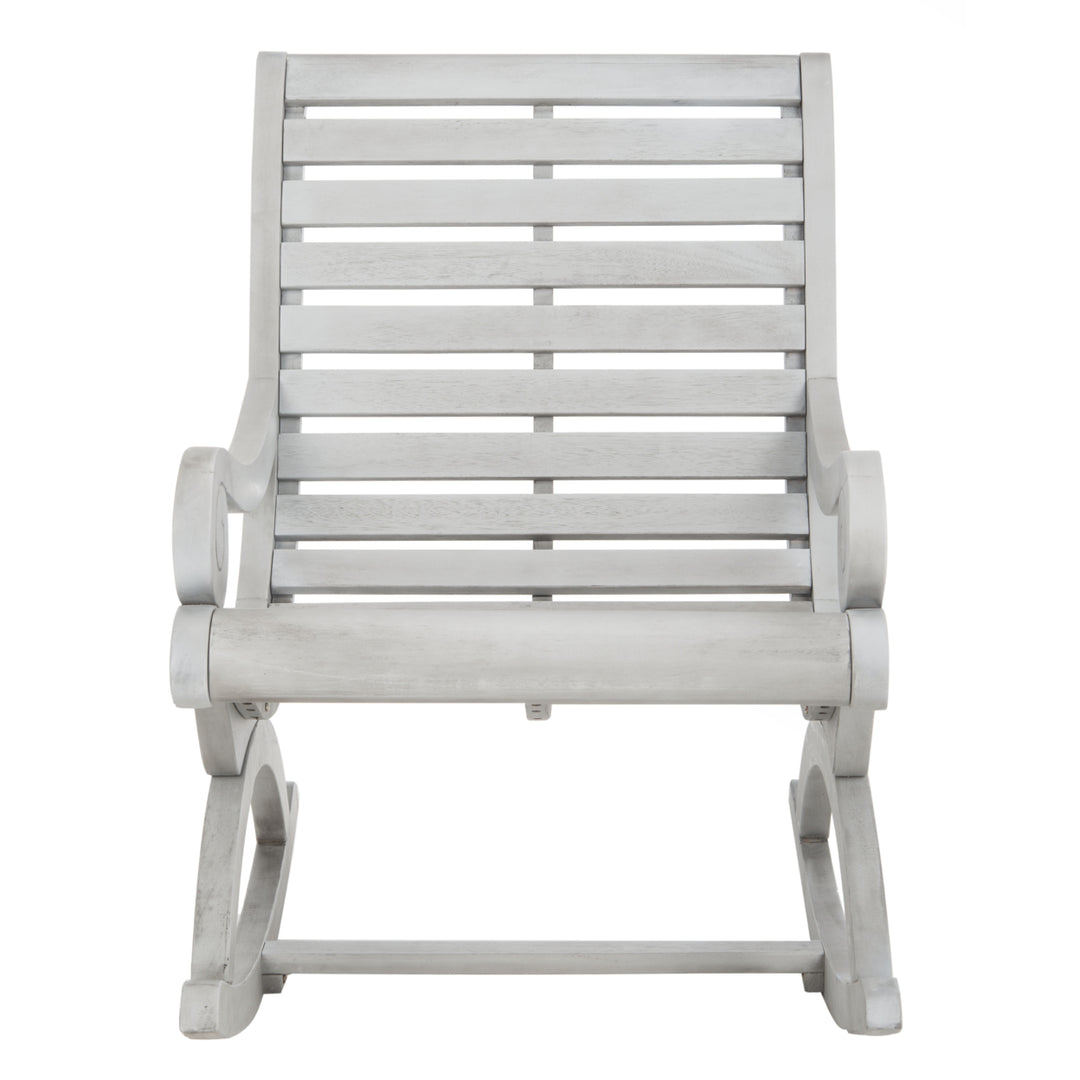 SAFAVIEH Outdoor Collection Sonora Rocking Chair Ash Grey Image 2