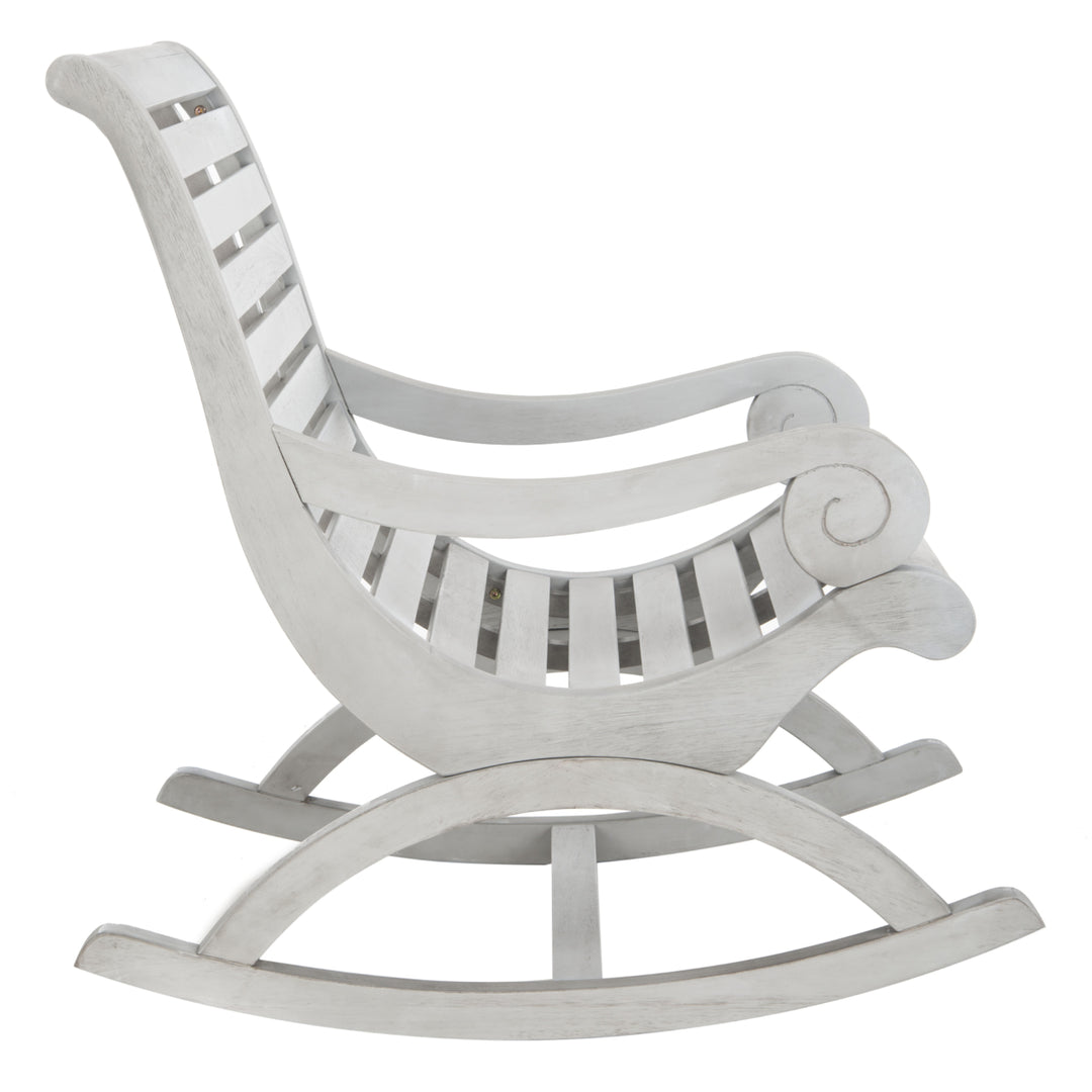 SAFAVIEH Outdoor Collection Sonora Rocking Chair Ash Grey Image 5