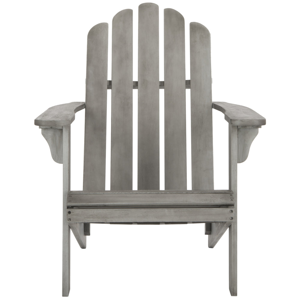 SAFAVIEH Outdoor Collection Topher Adirondack Chair Grey Wash Image 2