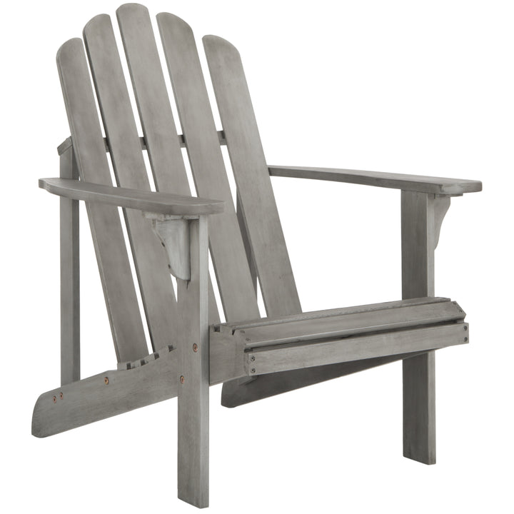 SAFAVIEH Outdoor Collection Topher Adirondack Chair Grey Wash Image 3