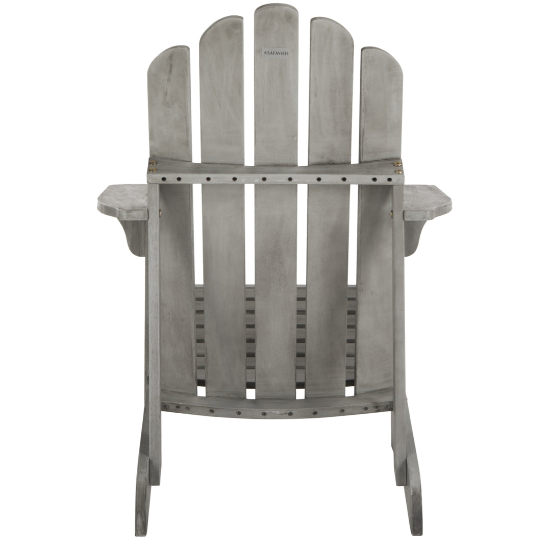 SAFAVIEH Outdoor Collection Topher Adirondack Chair Grey Wash Image 8