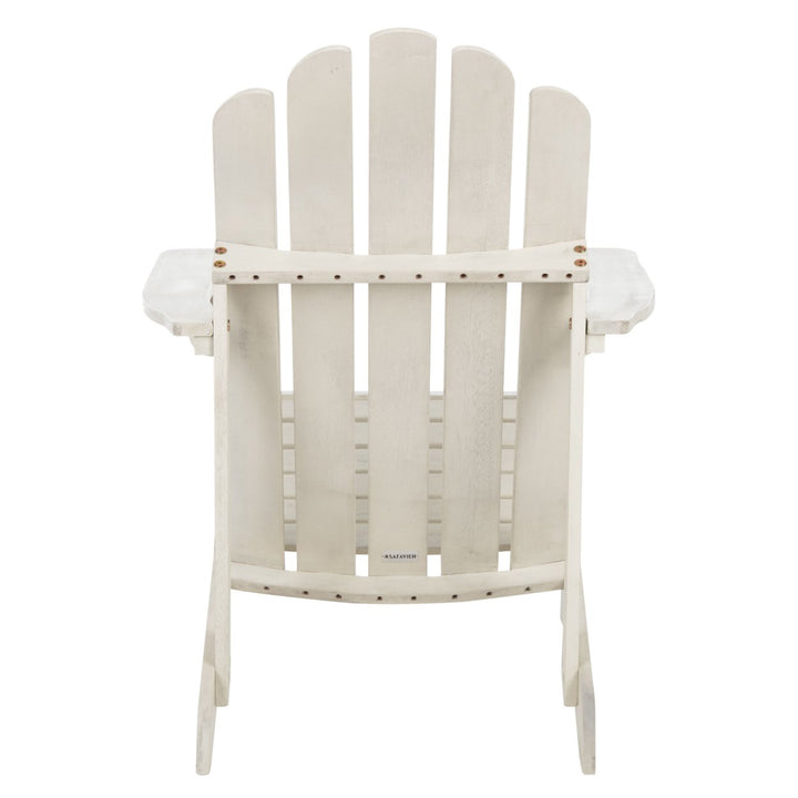 SAFAVIEH Outdoor Collection Topher Adirondack Chair White Image 10