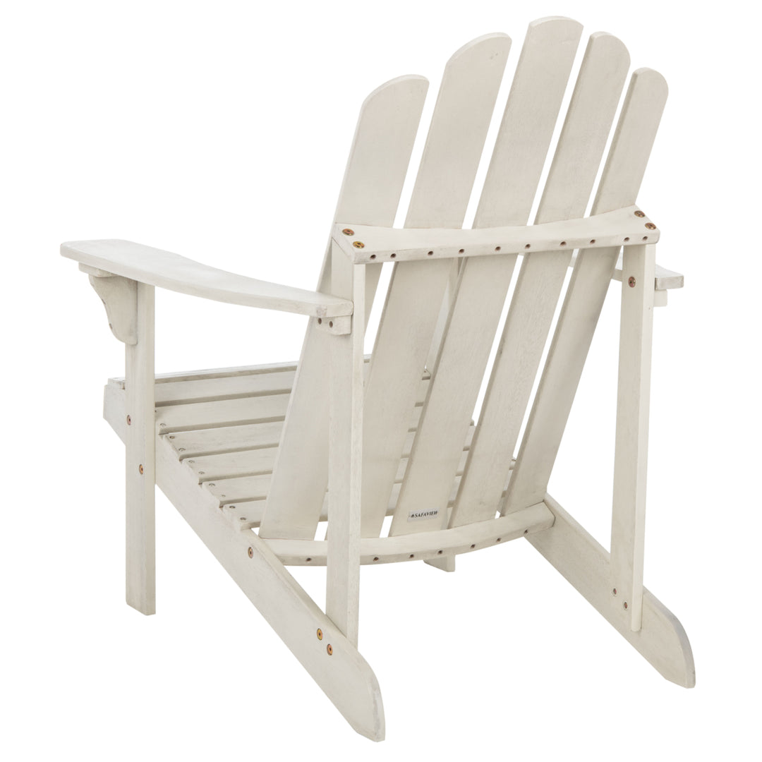 SAFAVIEH Outdoor Collection Topher Adirondack Chair White Image 11