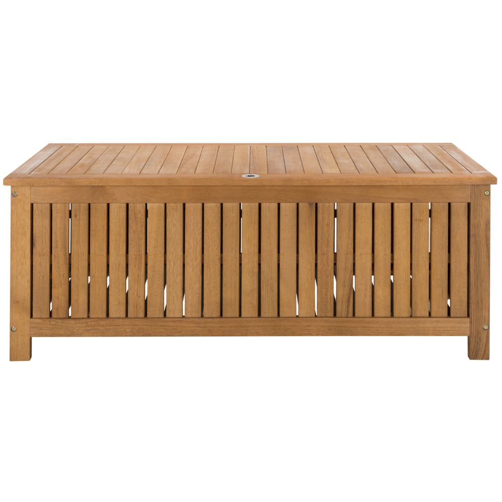 SAFAVIEH Outdoor Collection Abri 47.63-inch Length Cushion Box Natural Image 2