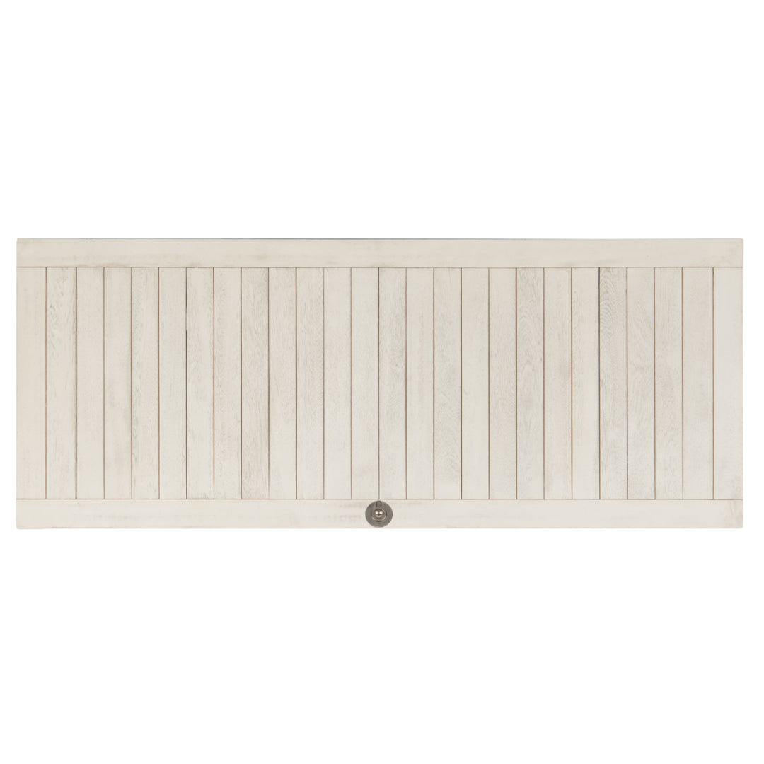 SAFAVIEH Outdoor Collection Abri 47.63-inch Length Cushion Box White Image 3