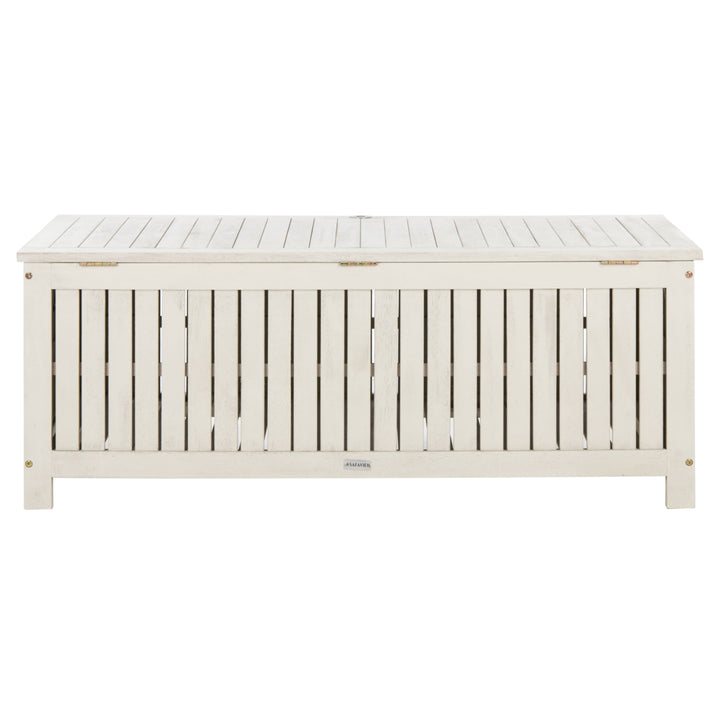 SAFAVIEH Outdoor Collection Abri 47.63-inch Length Cushion Box White Image 12