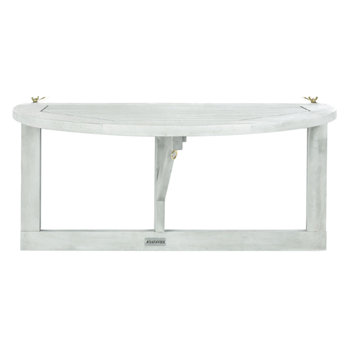 SAFAVIEH Outdoor Collection Owens Balcony Hanging Half Table Grey Wash Image 2