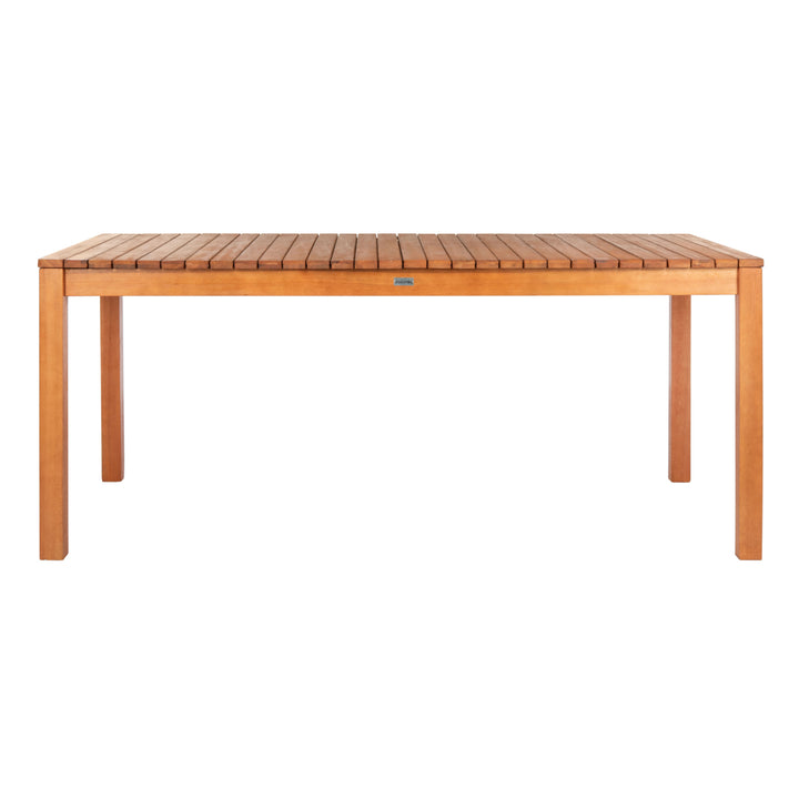 SAFAVIEH Outdoor Collection Marson Expandable Dining Table Natural Image 4