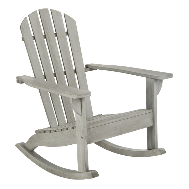 SAFAVIEH Outdoor Collection Brizio Adirondack Rocking Chair Grey Wash Image 5