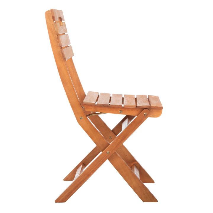 SAFAVIEH Outdoor Collection Blison Folding Chairs Natural Image 7