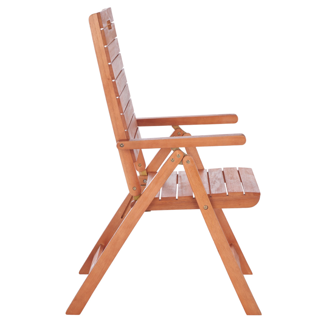 SAFAVIEH Outdoor Collection Rence Folding Chair Natural Image 6