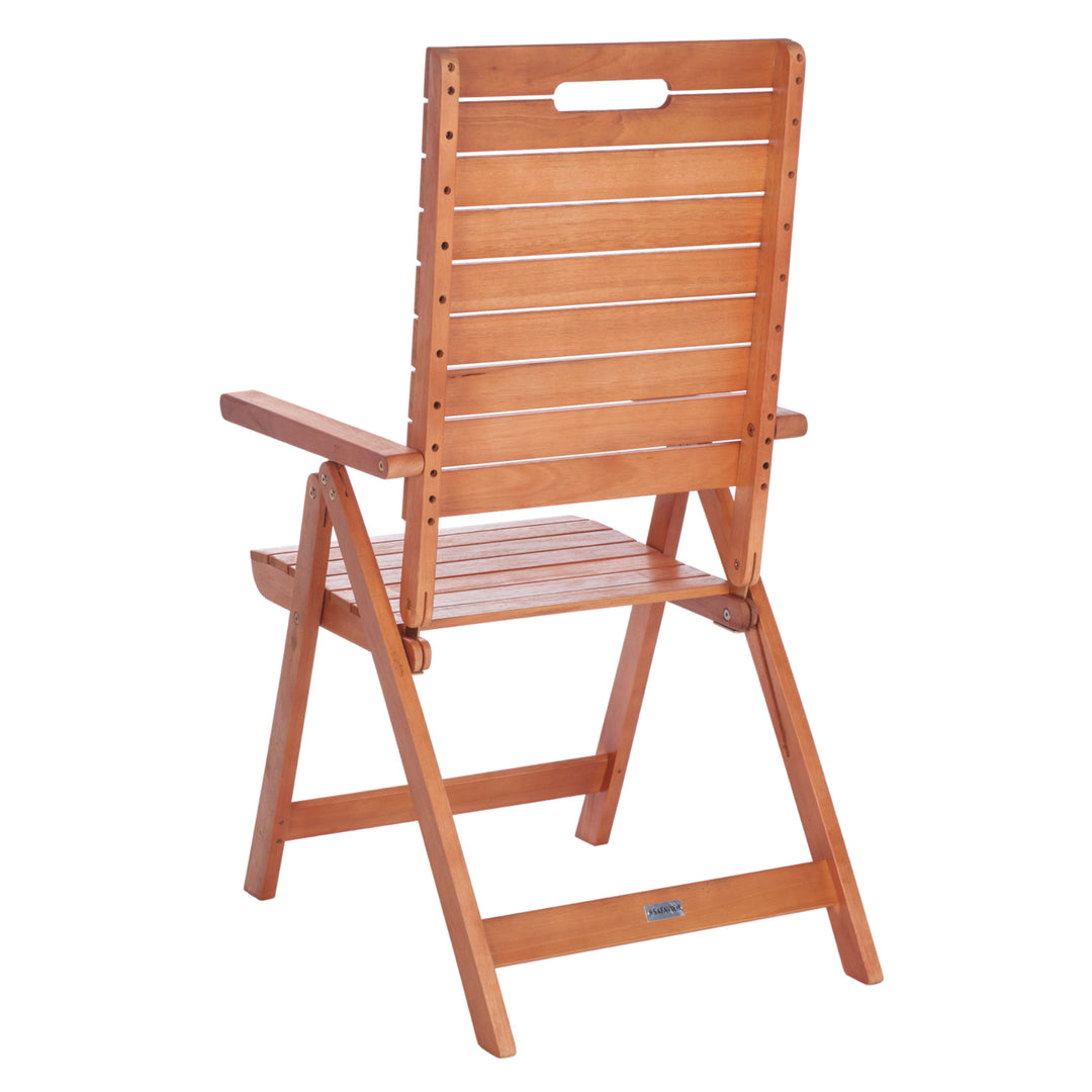 SAFAVIEH Outdoor Collection Rence Folding Chair Natural Image 10