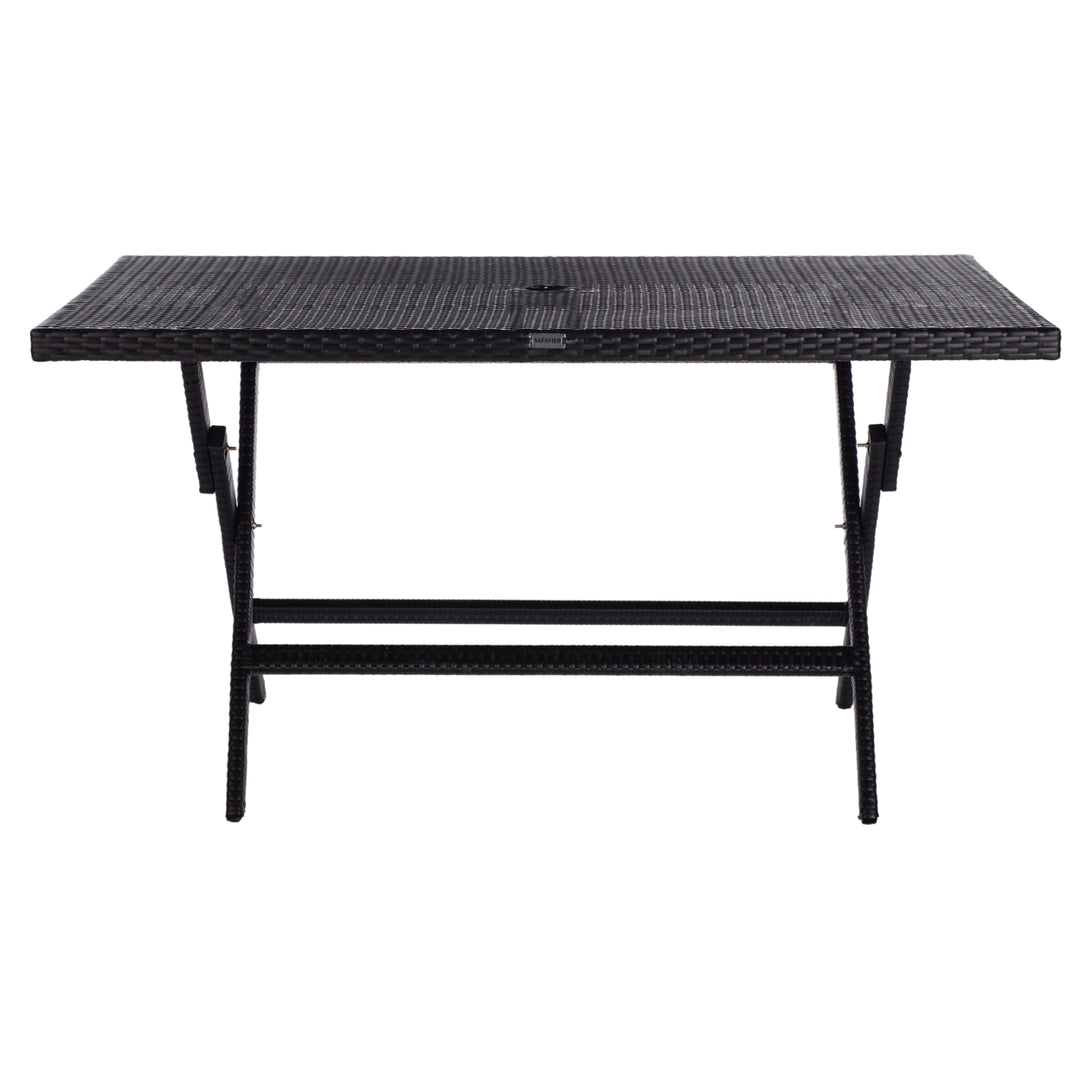 SAFAVIEH Outdoor Collection Akita Folding Table Black Image 12