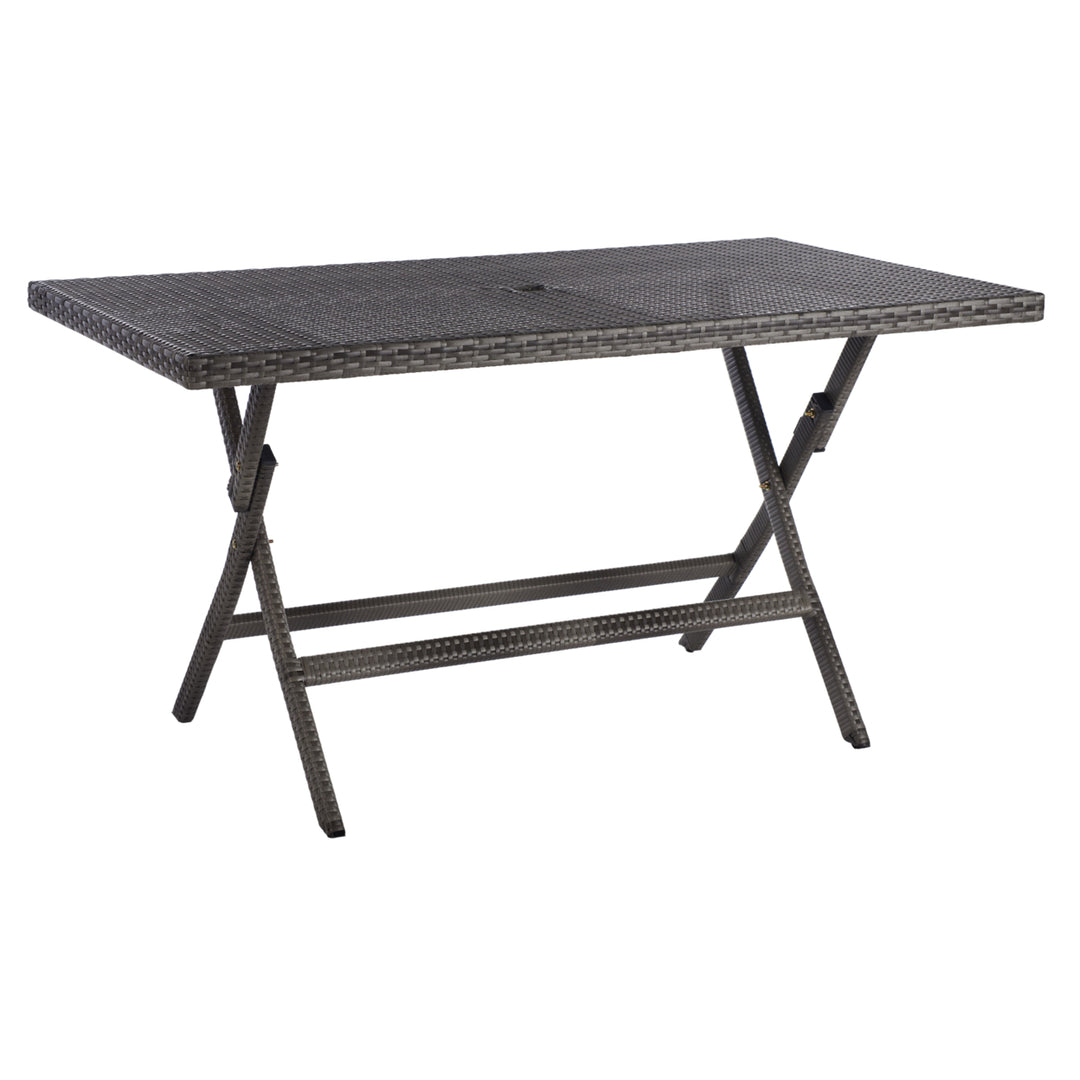 SAFAVIEH Outdoor Collection Akita Folding Table Grey Image 6