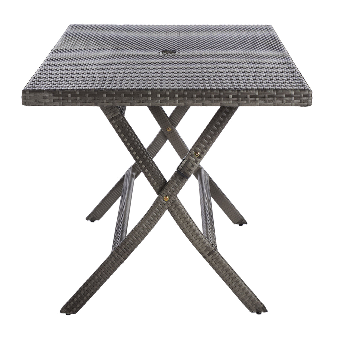 SAFAVIEH Outdoor Collection Akita Folding Table Grey Image 7